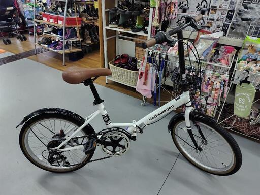 J033☆サドル使用感☆折りたたみ自転車☆Volks wagen☆6段変速☆