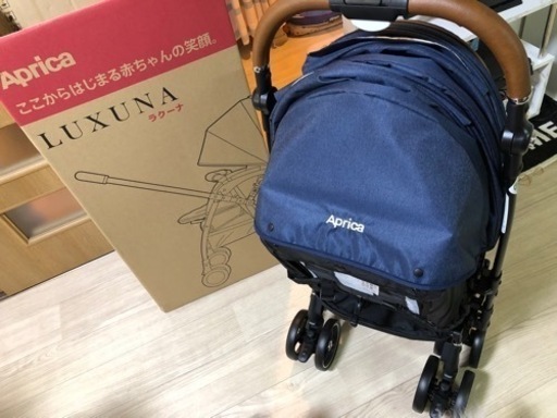APRICA アップリカ ラクーナビッテ ベビーカー アニマル柄 アカチャンホンポ 限定 レザーハンドル ネイビー クッション ベビー用品 アップリカ ラクーナ ビッテ クッション 2023年モデル [ブリーゼ