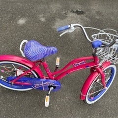 自転車　18インチ　キッズバイク　(未使用の補助輪有ります)