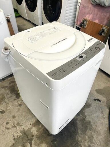 全国送料無料★3か月保障付き★洗濯機★2018年★ES-GE6B-W★S-602