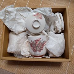 【新品】山京陶器　湯呑　蓋つき　５セット