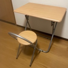 折り畳み机、椅子セット