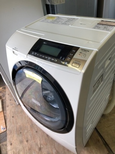 配送可能　日立 HITACHI BD-S8700L-W [ビッグドラムスリム ななめ型ドラム式洗濯乾燥機（10.0kg） 左開き 自動お掃除搭載 ピュアホワイト]