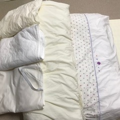 【値下げ】ベビー布団(京都西川)+ベビー枕(エスメラルダ)
