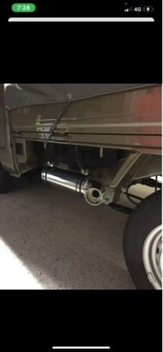 s500p ハイゼットトラック　サイドマフラー