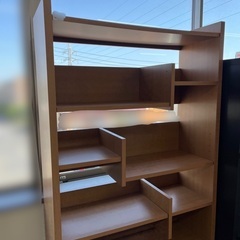 J2419 ニトリ取扱 現行販売品 吉川木工 本棚 オープン書棚 ボビー クリーニング済み　新品参考価格21,890円-電卓m