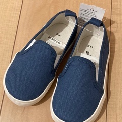 【新品未使用】子供 靴 14㎝ 紺色