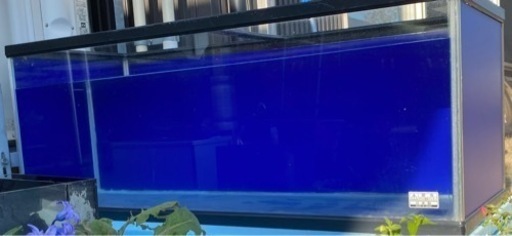 ②120㎝　ガラス水槽　中古品　幅120㎝奥行き45㎝高さ45㎝