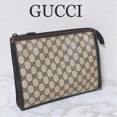 GUCCI オールドグッチ GG柄 セカンドバッグ