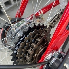 決まりました　折りたたみ自転車　自転車　【新品】北九州市　シマノ　キャプテンスタッグ　レッド　CW-20-10 決まりました 折りたたみ自転車 自転車 【新品】北九州市 シマノ