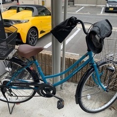 カゴ付き中古自転車