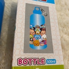 【新品未使用】まあるいキャラクター　カラピナ付きボトル500ml