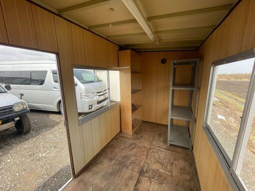 【バナナ】札幌市☆ナガワ/スーパーハウス/プレハブ/型式20.261/W3630mm×奥行1840mm/近郊格安自社配送 バナナ】札幌市☆ナガワ/スーパーハウス/プレハブ/型式20.261/W3630mm