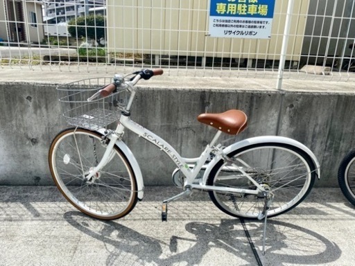 その他 子供 自転車 24インチ 6段変速 ホワイト SCALARE STYLE 中古