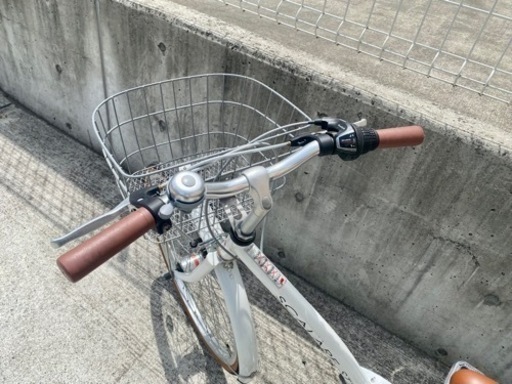 子供 自転車 24インチ 6段変速 ホワイト SCALARE STYLE 中古