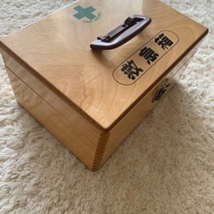 昭和レトロ！木製　薬箱　救急箱