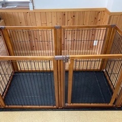 リッチェル ペット用木製3WAYサークル6面90H