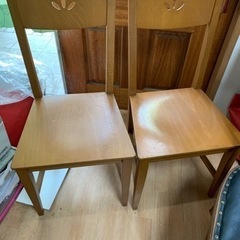 木製チェア　椅子　2脚