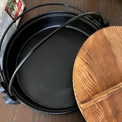 【終了】すき焼き鍋26cm 鋳物 未使用品