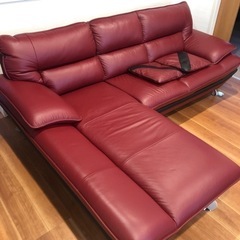 カウチソファー　合皮仕様