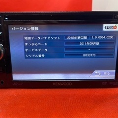 KENWOOD 簡単操作 MDV-434DT フルセグ 新品バックカメラ付き お-1