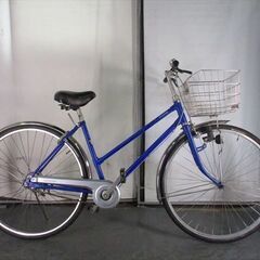 C723☆限定特価☆ 中古自転車 【27インチ シティ ブルー 3段 LED