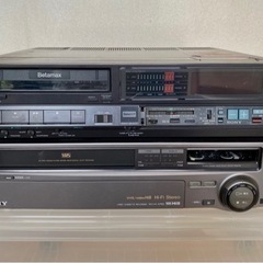 Sony ベータマックスとSony VHS-8mmビデオデッキ　...