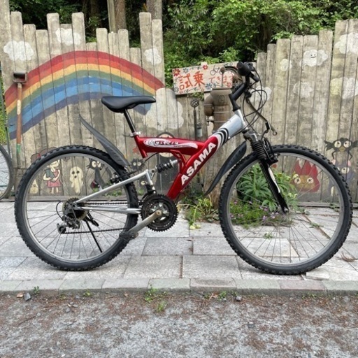 【3342】マウンテン　ASAMA  26インチ　前後タイヤ新品　11,600円（防犯・税込）
