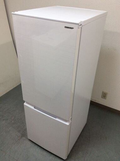 （6/24受渡済）JT6885【SHARP/シャープ 2ドア冷蔵庫】極美品 2021年製 SJ-D18G-W 家電 キッチン 冷蔵冷凍庫 左開き 179L