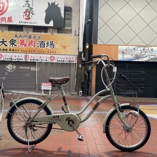 【早い者勝ち❗️オススメ中古車】タイヤ前後ともに新品 20インチ 小径車 オートライト 他にも中古自転車だしてます