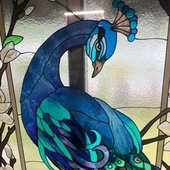 ステンドグラス孔雀