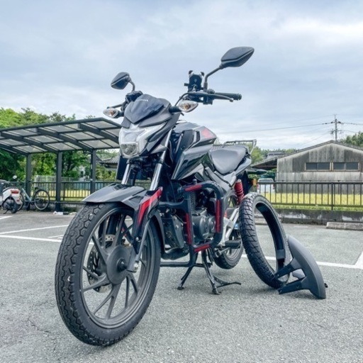 実働 CBF125R 黒 熊本125cc/Qi充電器/ドラレコ/エンジンガード付
