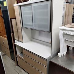 キッチンボード 幅120cm キッチン収納 レンジボード 食器棚...