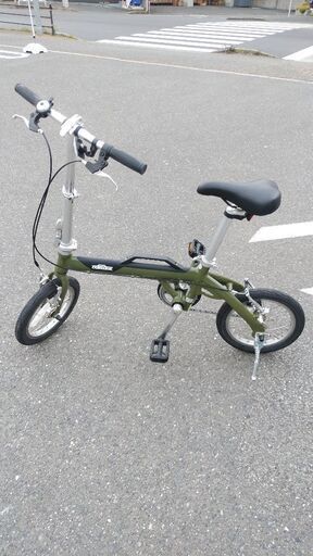 【お相手決まりました】asahiの折り畳み自転車　カーキ色