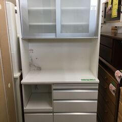松田家具 幅98cm キッチンボード スロークローズ 作業台 モイス加工 