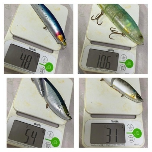 ルアー(大きい)4つ トキシックベイツ ジョイント ルアー ビッグベイト