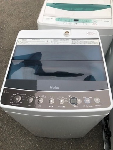 配送可能　ハイアール 4.5kg 全自動洗濯機　ブラックHaier JW-C45A