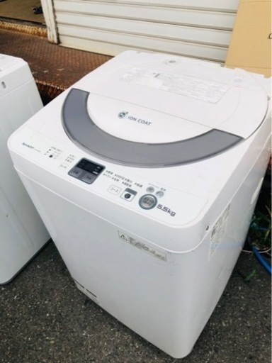 【期間限定お試し価格】 配送可能　シャープ シルバー系] [全自動洗濯機（5.5kg） ES-GE55N-S SHARP 洗濯機