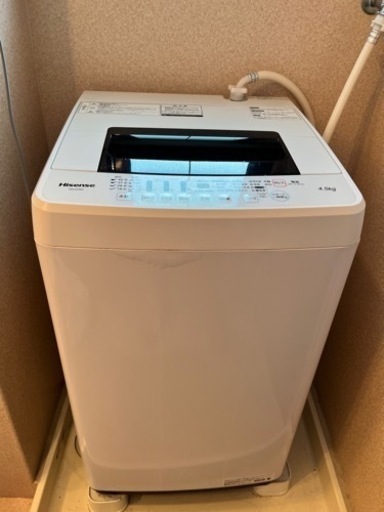超美品　2019年製　hisense 縦型洗濯機
