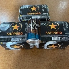 サッポロ生ビール黒ラベル17本、クラフトビール1本（計18本）