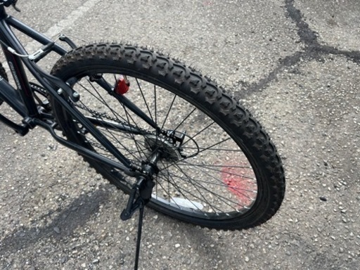 自転車中古折り畳み BTM 外装6段変速 ライトカゴリアキャリア付き