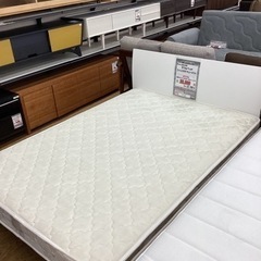 KE-20【新入荷 リサイクル品】 未使用品 ダブルベッド チェリー白フレーム