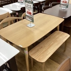 KE-22【新入荷 アウトレット】ガロ オーク材 ベンチダイニング4点 