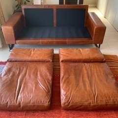 レザーソファ　2.5人掛け