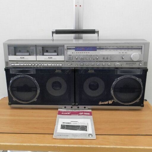 シャープ FM・AMラジオ付ステレオカセットテープレコーダー GF-999 SHARP ジャンク品 札幌 西区 西野