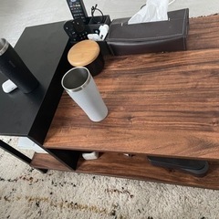 【ネット決済】木製センターテーブル、オシャレテーブル