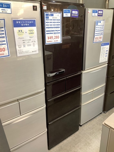 AQUA 5ドア冷蔵庫　AQRｰSV42H 2019年製　415L 開閉時異音箇所有　売場展開中！！