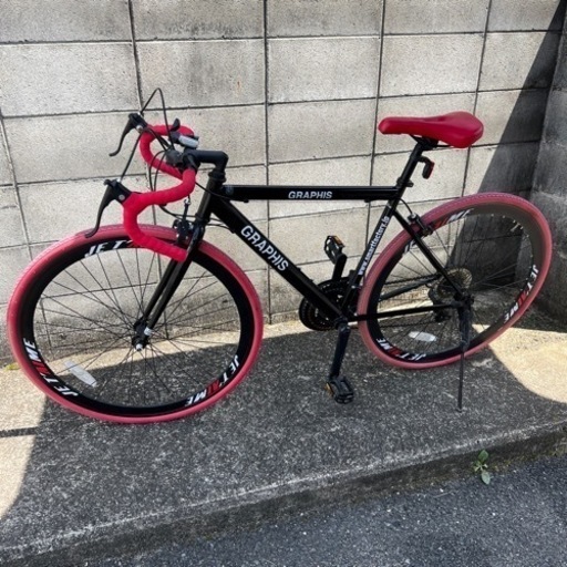 ［100555］GRAPHIS ロードバイク 700x28C 21段変速自転車