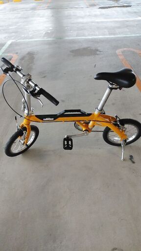 【お相手決まりました】asahiの折り畳み自転車　イエロー