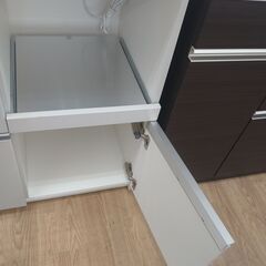 ☆ジモティ割あり☆ パモウナ 食器棚 ホワイト H198×W120×D44